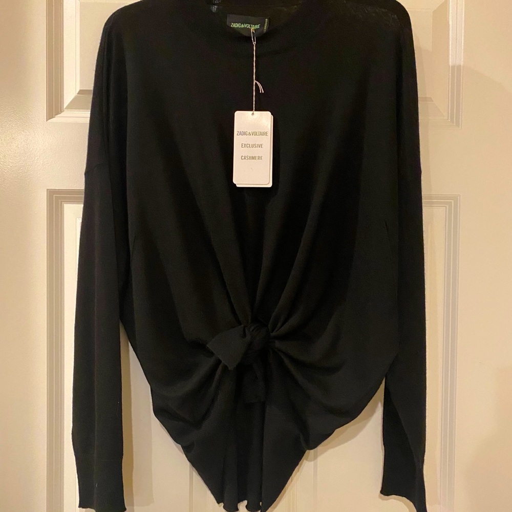 Zadig and Voltaire black cashmere sweater